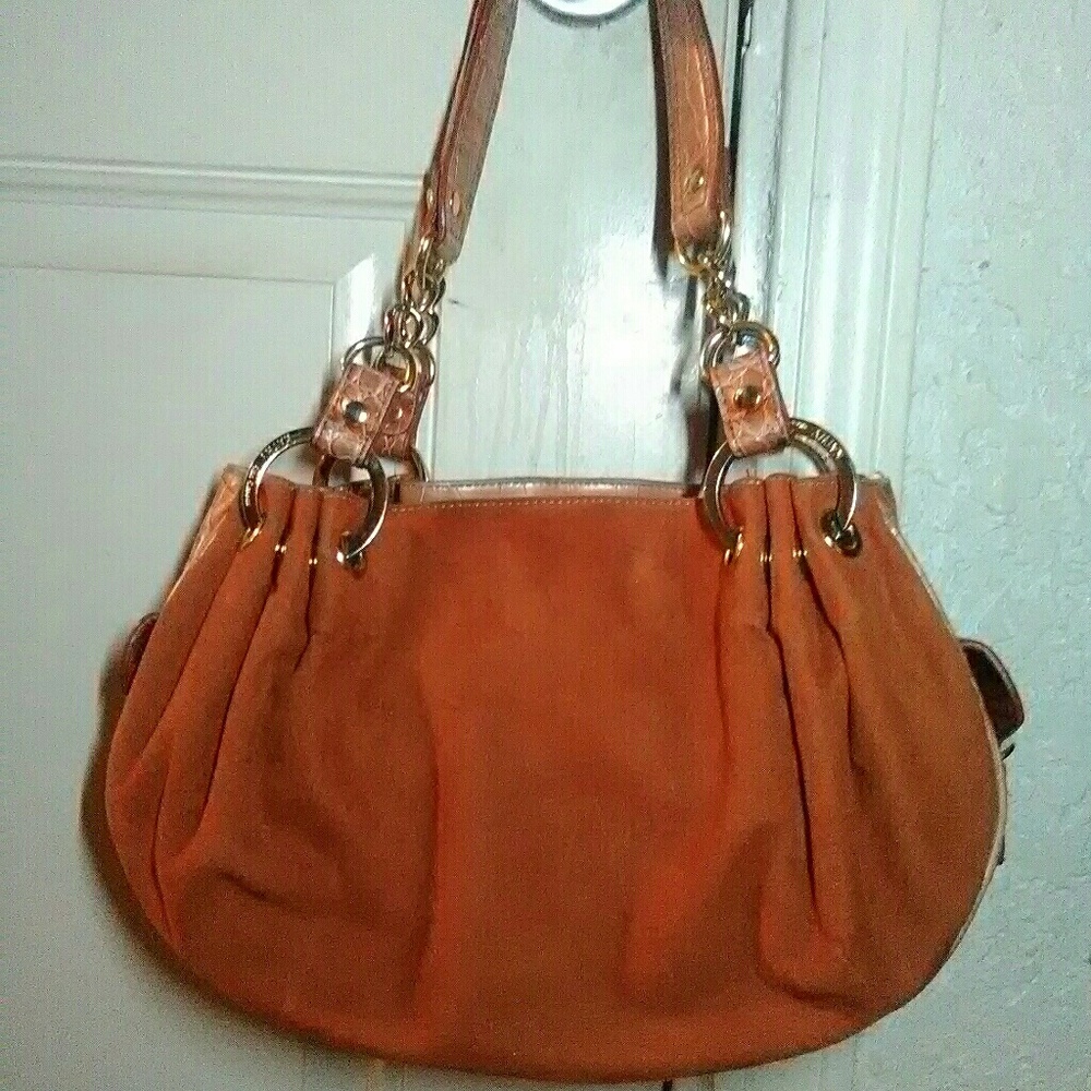 Kathy Van Zeeland Suede purse